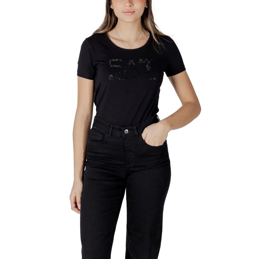 EA7 Emporio Armani Black Cotton Sportswear by EA7 Emporio Armani