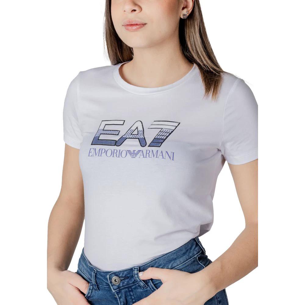 EA7 Emporio Armani White Cotton Sportswear by EA7 Emporio Armani
