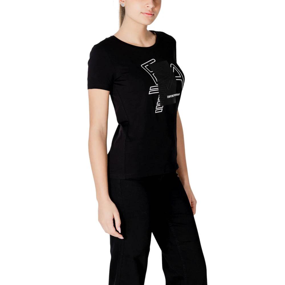 EA7 Emporio Armani Black Cotton T-Shirt by EA7 Emporio Armani