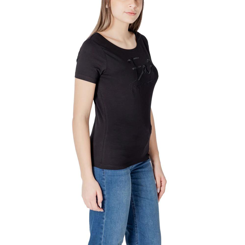 EA7 Emporio Armani Black Cotton T-Shirt by EA7 Emporio Armani