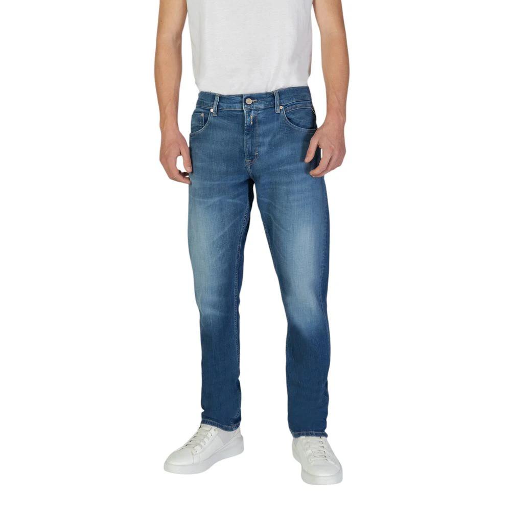 Replay Blue Cotton Slim Fit Jeans by Replay