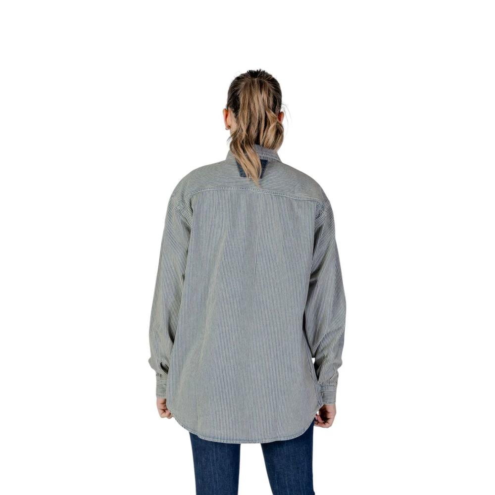 Replay Blue Cotton Blouse