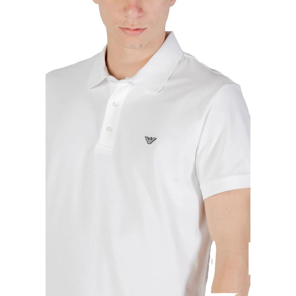 Emporio Armani Underwear White Cotton Polo Shirt