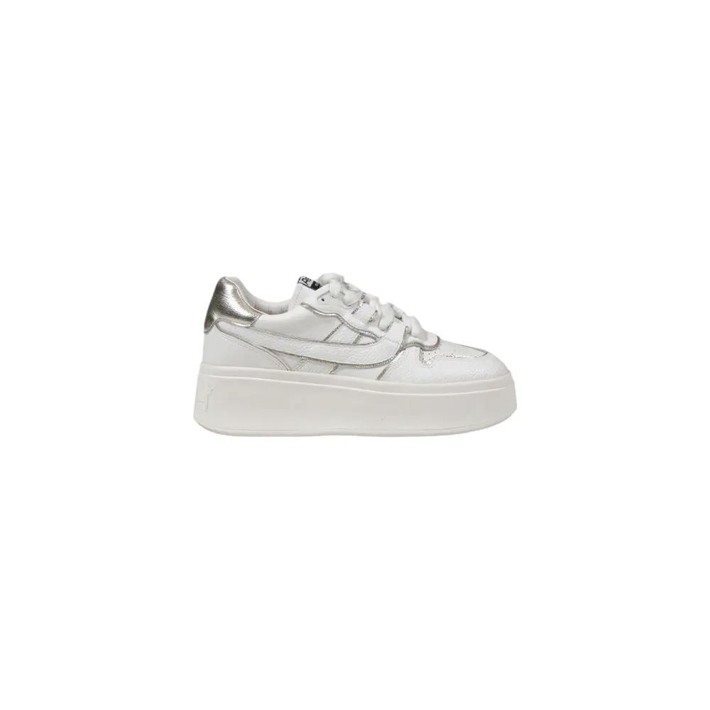 Baskets à plateforme en cuir blanc ASH