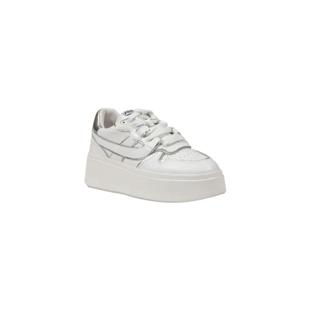 Baskets à plateforme en cuir blanc ASH