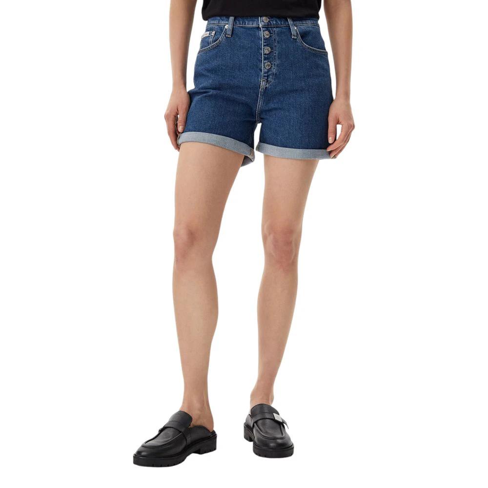 Calvin Klein Jeans Blue Cotton Shorts by Calvin Klein Jeans