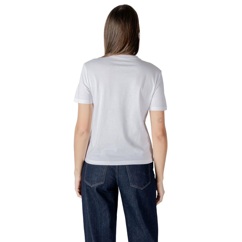 Calvin Klein Jeans White Cotton T-Shirt by Calvin Klein Jeans