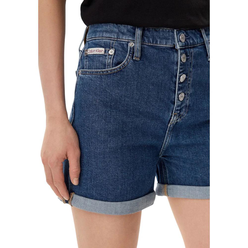 Calvin Klein Jeans Blue Cotton Shorts by Calvin Klein Jeans
