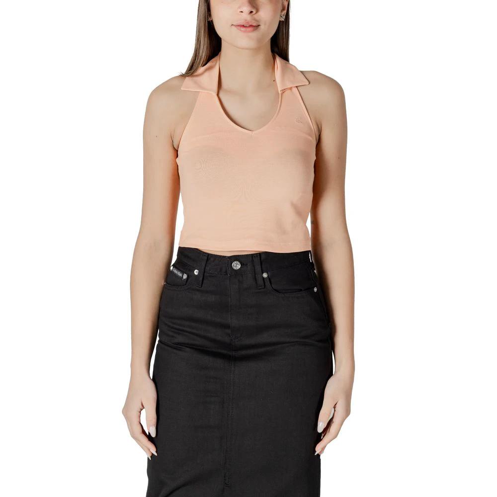 Calvin Klein Jeans Orange Cotton Top by Calvin Klein Jeans