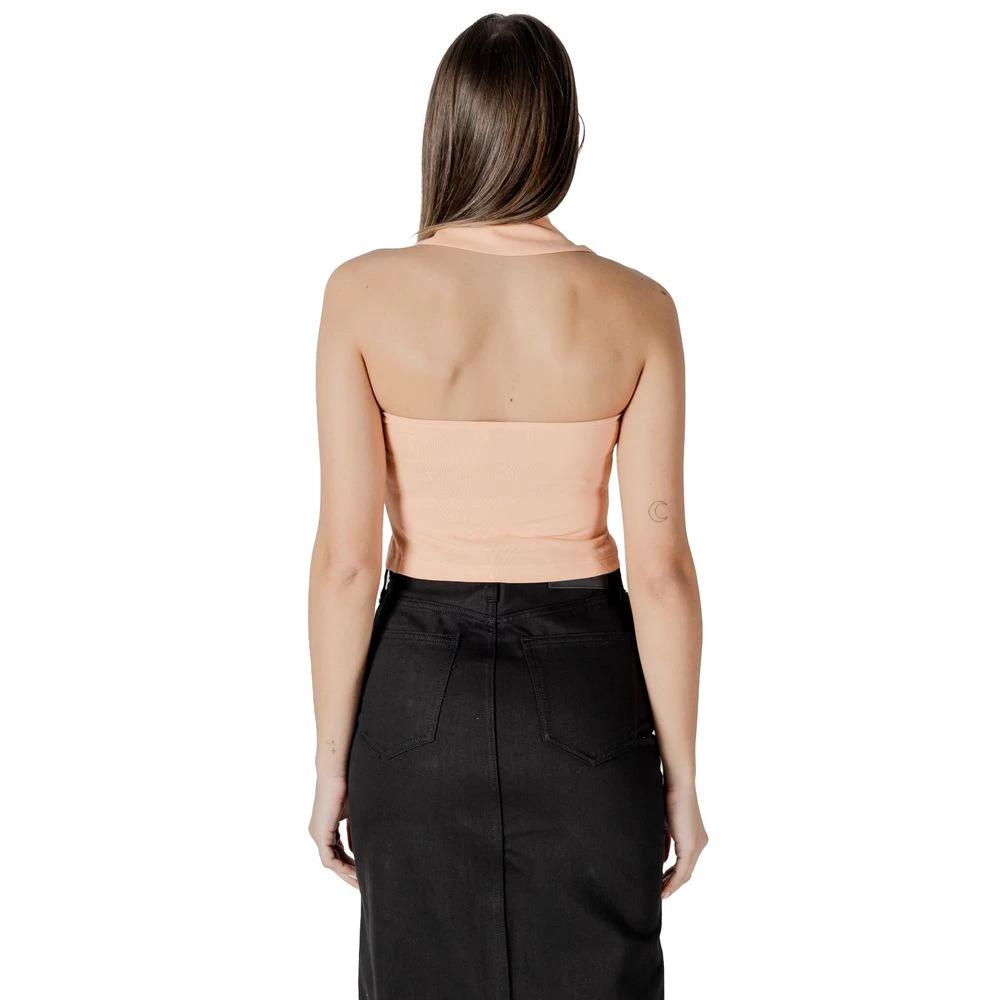 Calvin Klein Jeans Orange Cotton Top by Calvin Klein Jeans