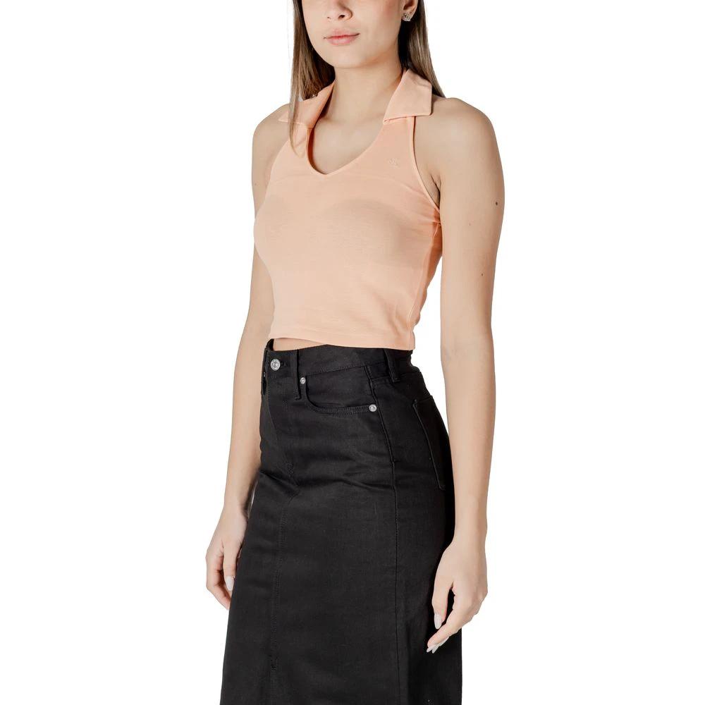Calvin Klein Jeans Orange Cotton Top by Calvin Klein Jeans