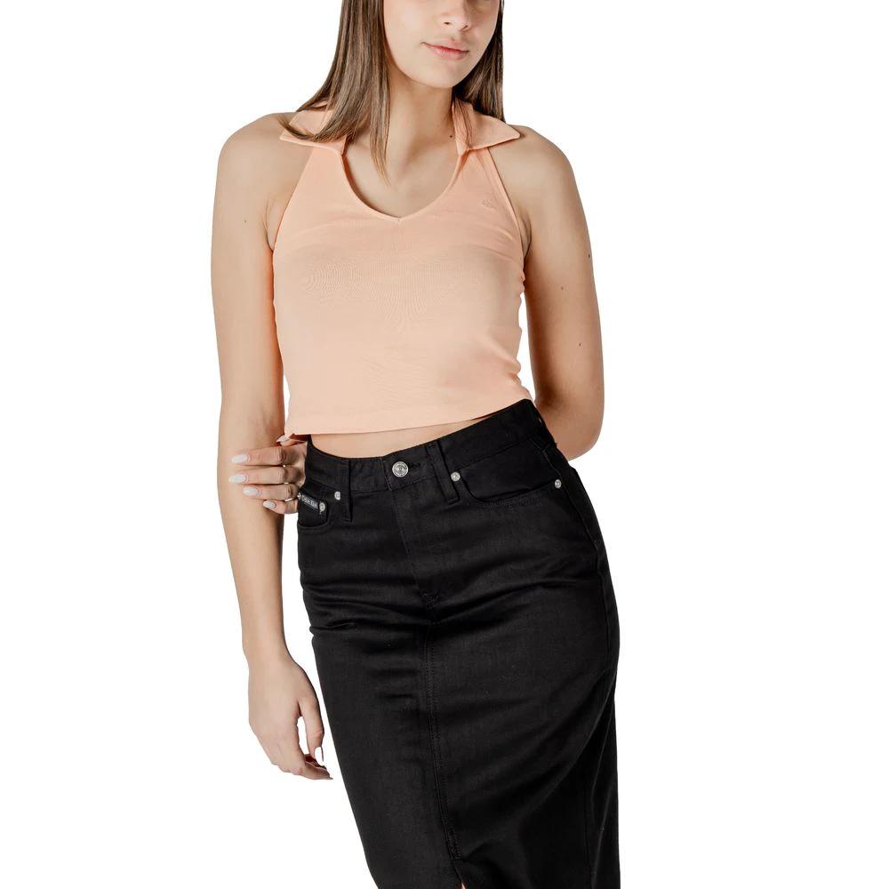 Calvin Klein Jeans Orange Cotton Top by Calvin Klein Jeans