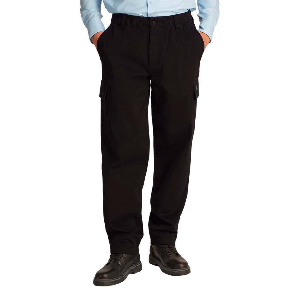 Calvin Klein Jeans Black Cotton Cargo Pants by Calvin Klein Jeans