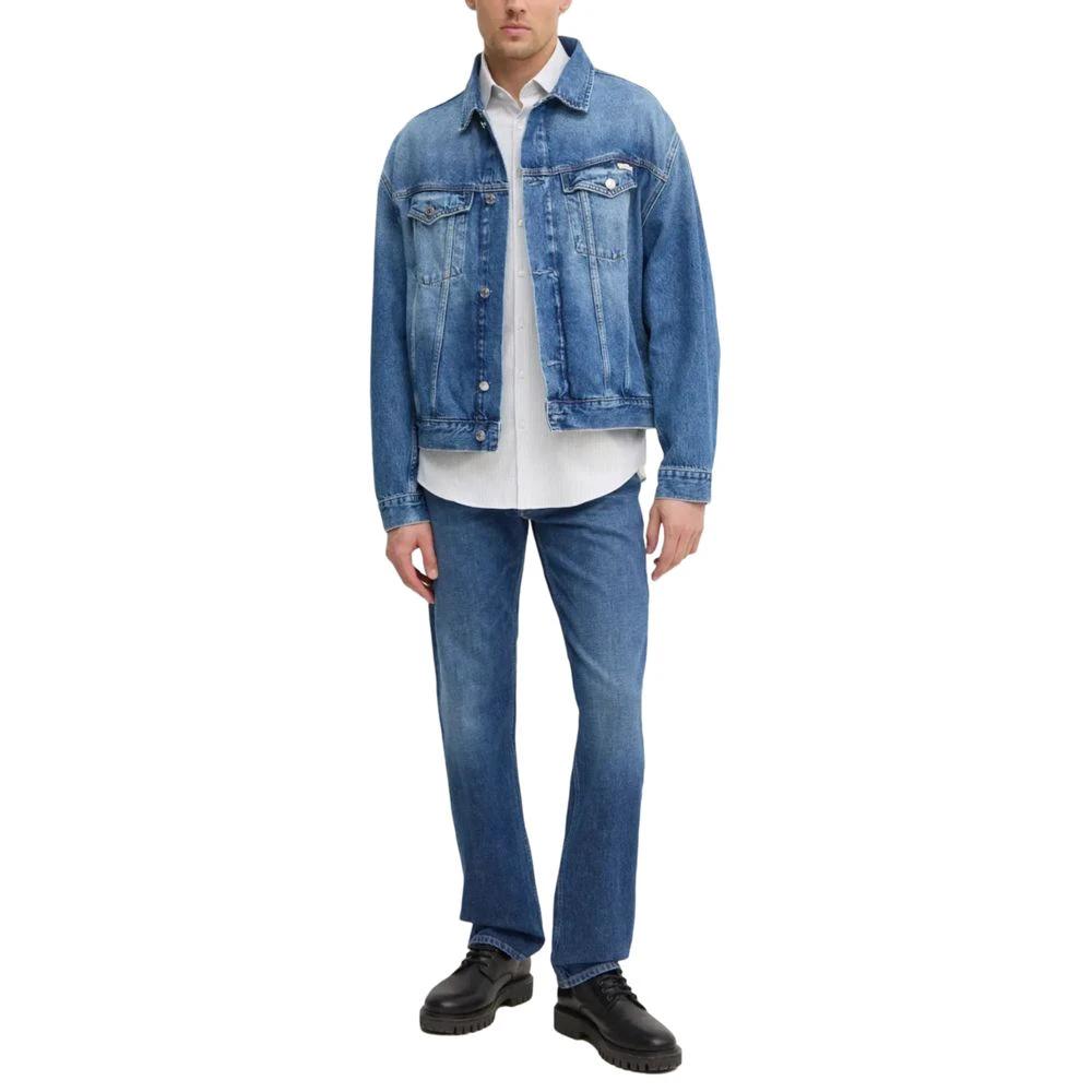 Calvin Klein Jeans Blue Cotton Relaxed Fit Jeans by Calvin Klein Jeans