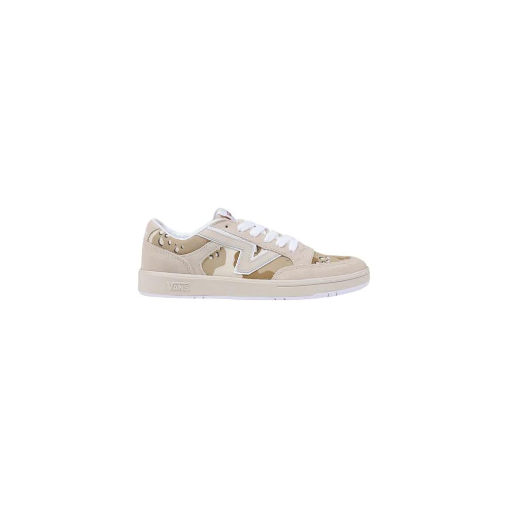 Vans Beige Suede Leather Low Top Sneakers by Vans