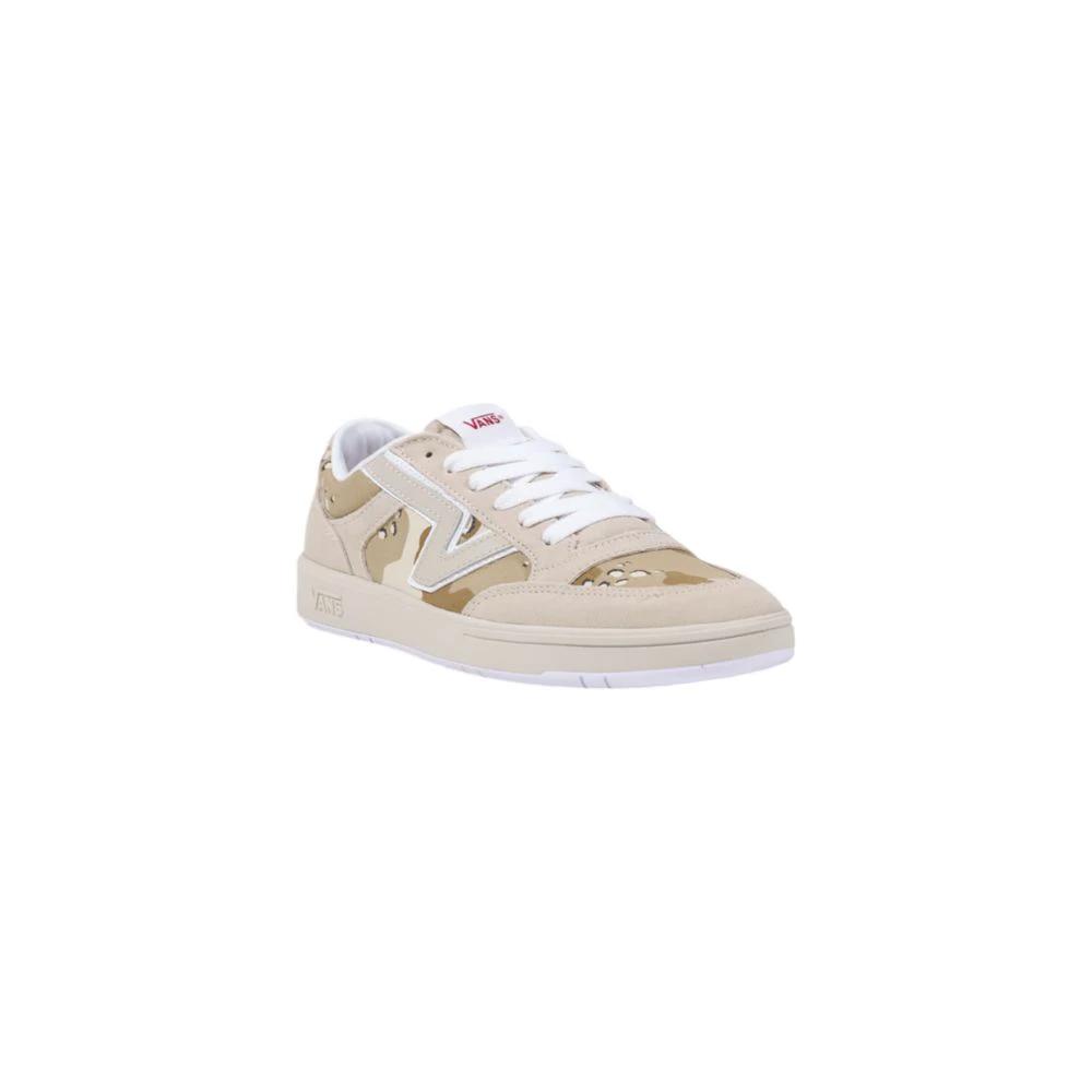 Vans Beige Suede Leather Low Top Sneakers by Vans