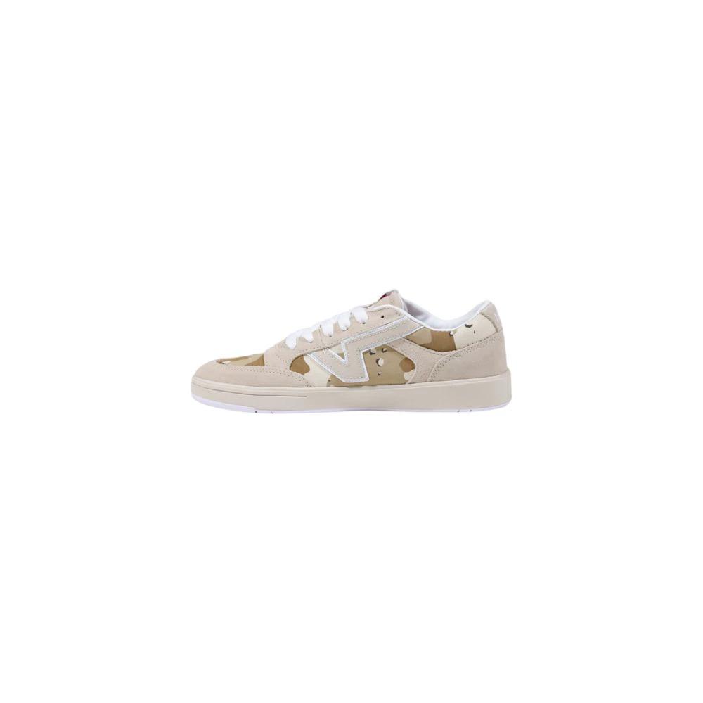 Vans Beige Suede Leather Low Top Sneakers by Vans
