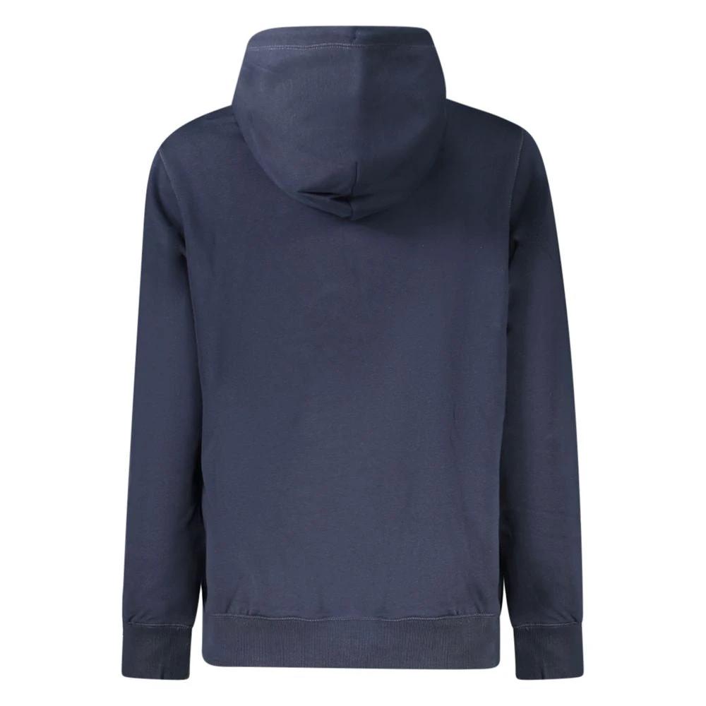 Sweat à capuche Tommy Hilfiger bleu en coton pour femme