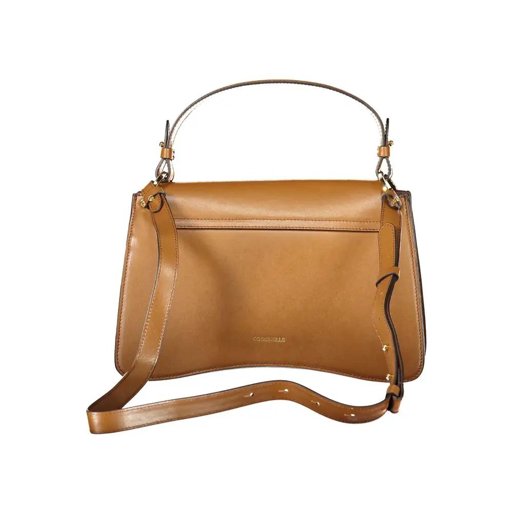 Sac à main femme Coccinelle Marrone en cuir