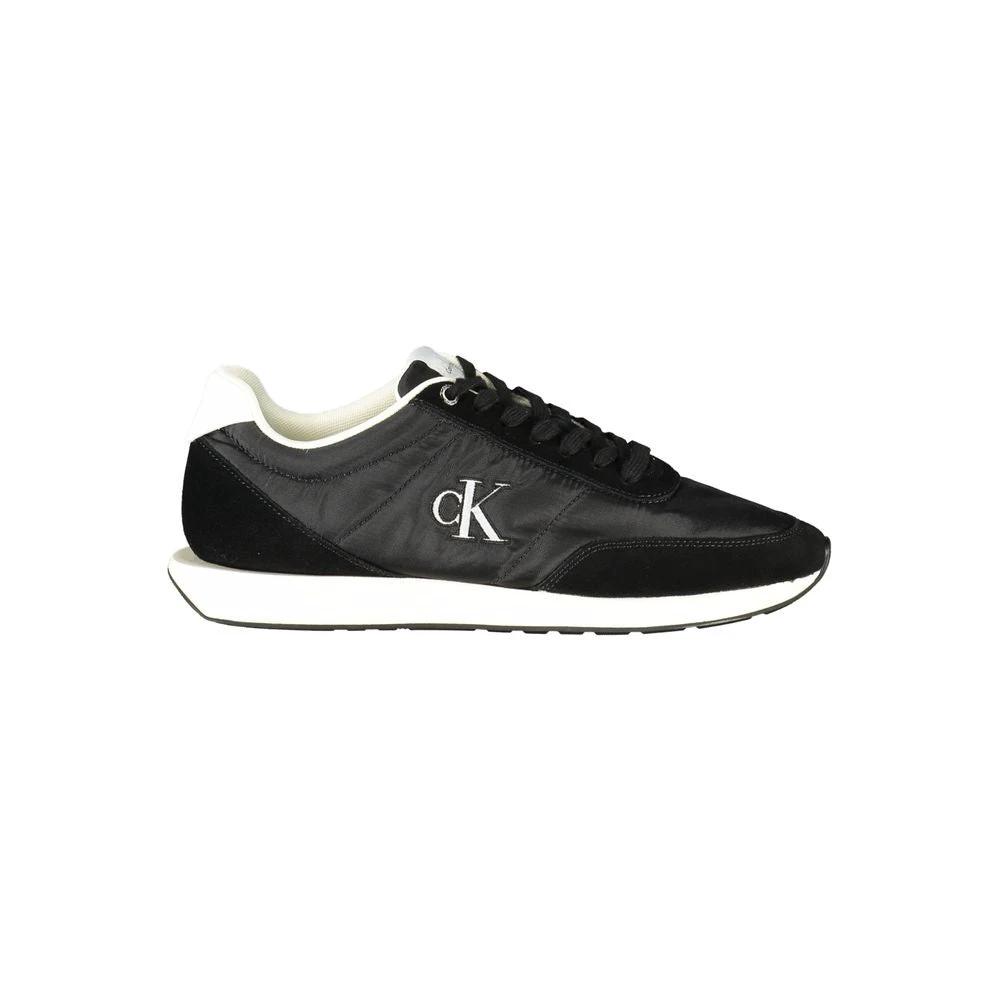 Baskets Calvin Klein noires en polyester pour homme