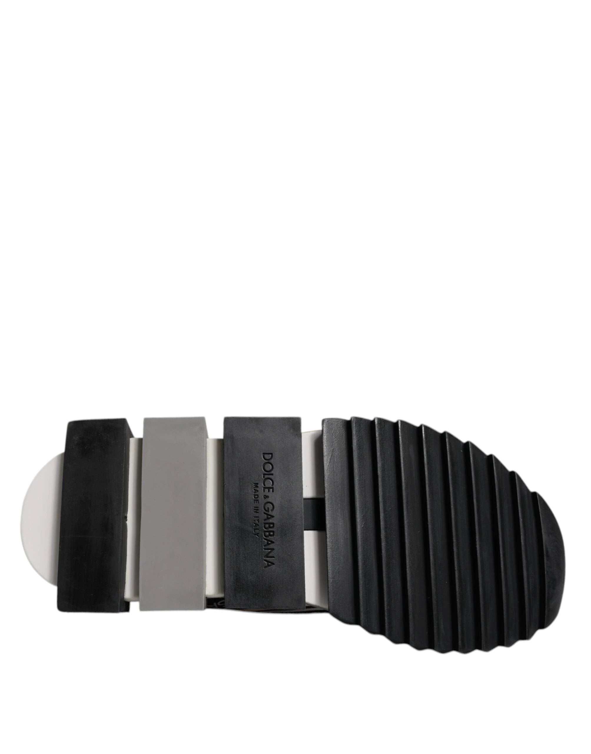 Dolce & Gabbana Black White Slip On Sorrento Sneakers Shoes by Dolce & Gabbana