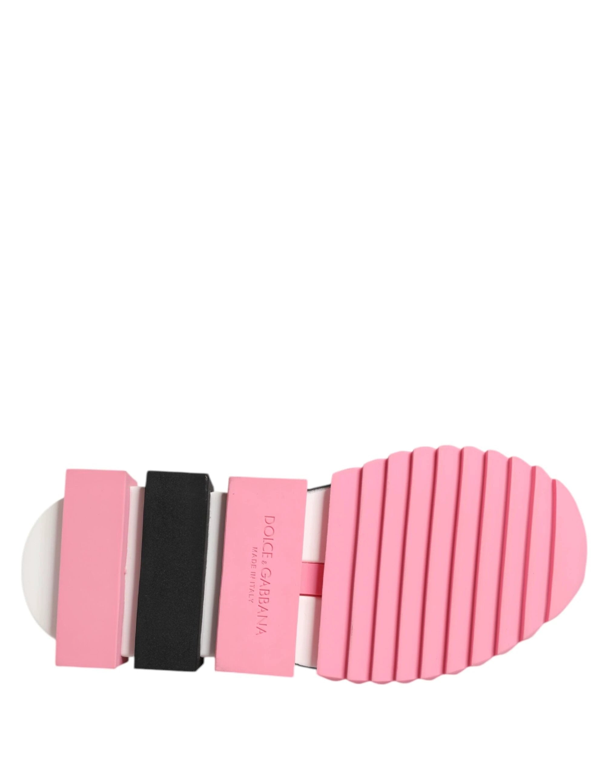 Dolce & Gabbana White Rose Print Sorrento Sneakers Shoes by Dolce & Gabbana