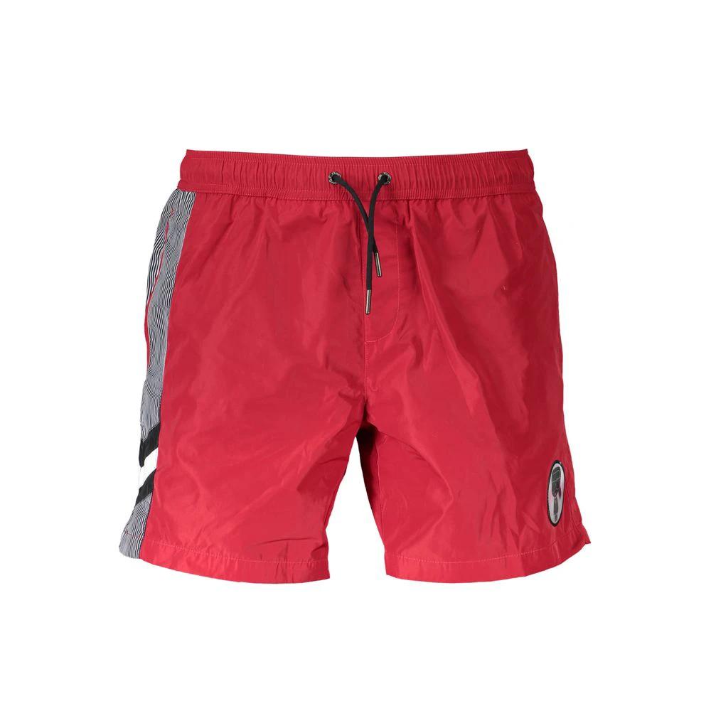 Karl Lagerfeld Rosso Polyester Men's Beachwear Boxer by Karl Lagerfeld