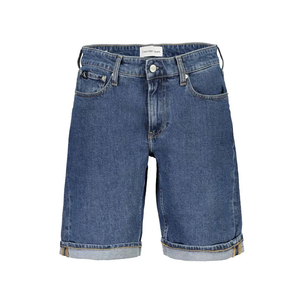 Short en coton bleu Calvin Klein pour homme