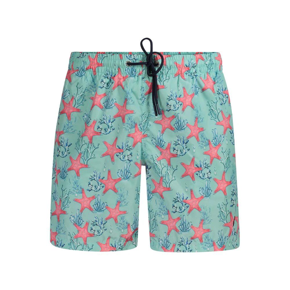 Norway 1963 Azzurro Polyester Men's Swim Boxer