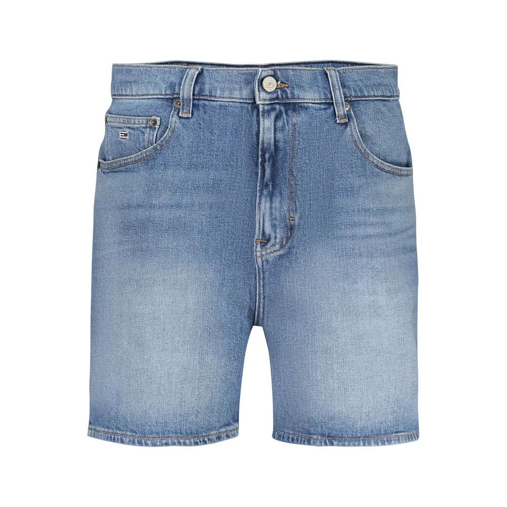 Short Tommy Hilfiger en coton bleu pour femme