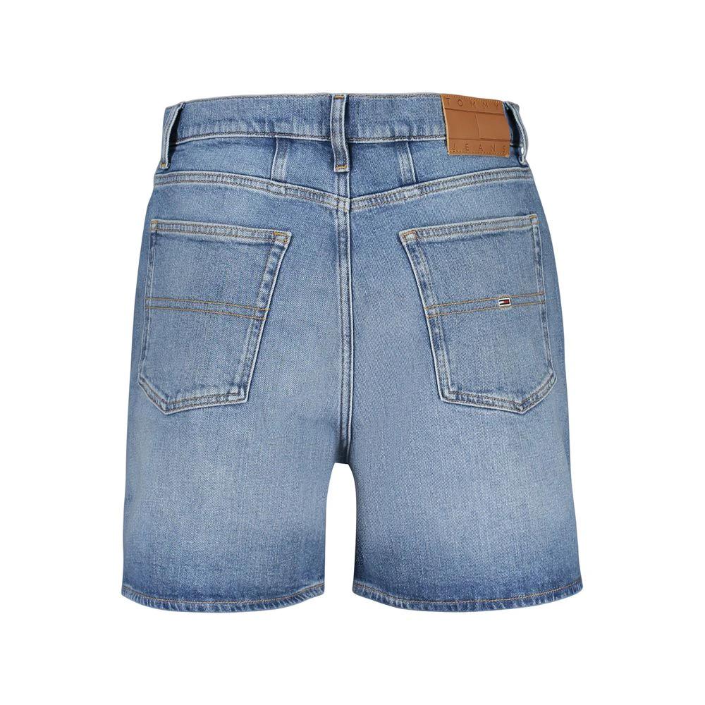 Short Tommy Hilfiger en coton bleu pour femme