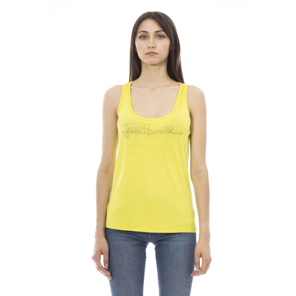 Just Cavalli Yellow Viscose Women Top by Just Cavalli