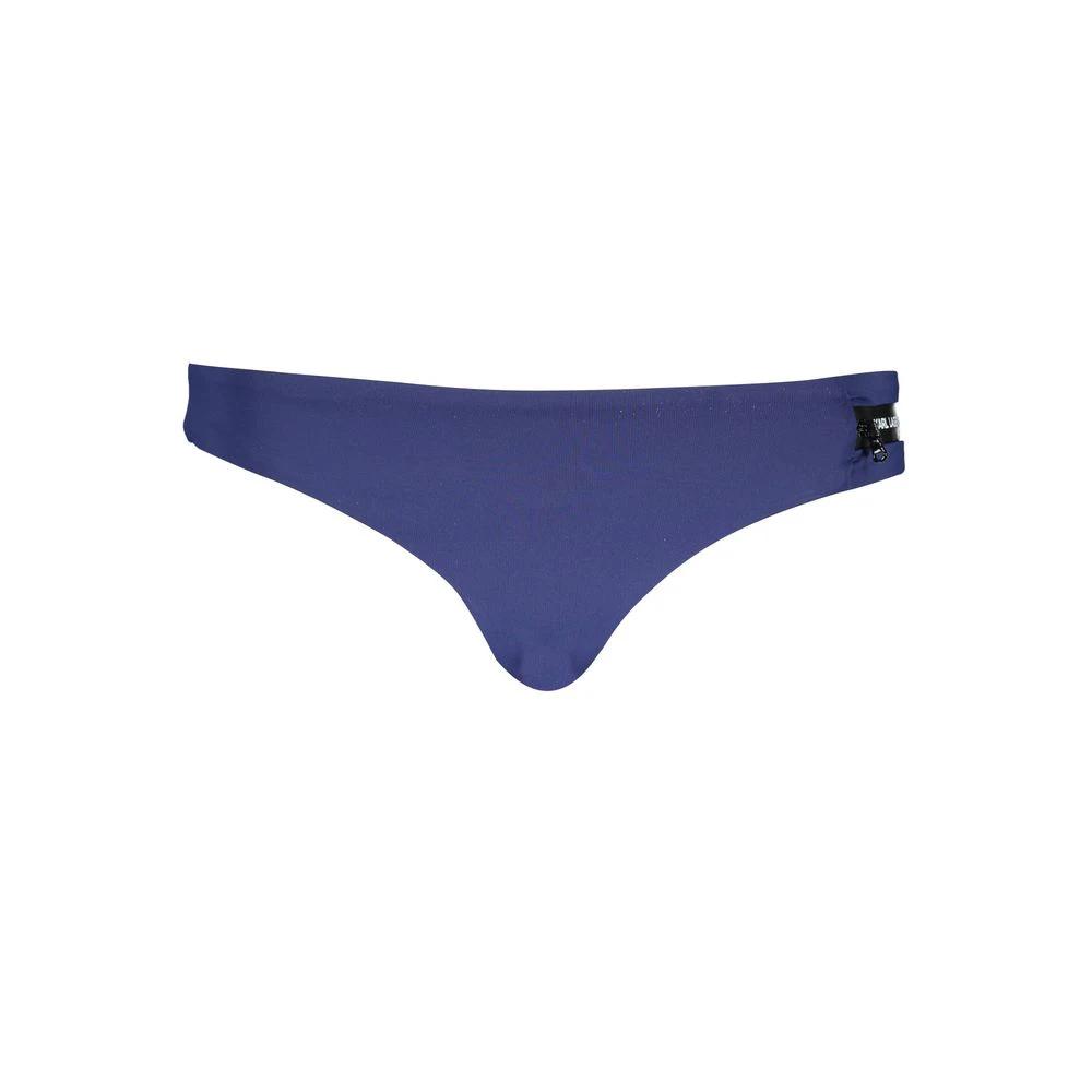 Slip de bain femme Karl Lagerfeld bleu en polyamide
