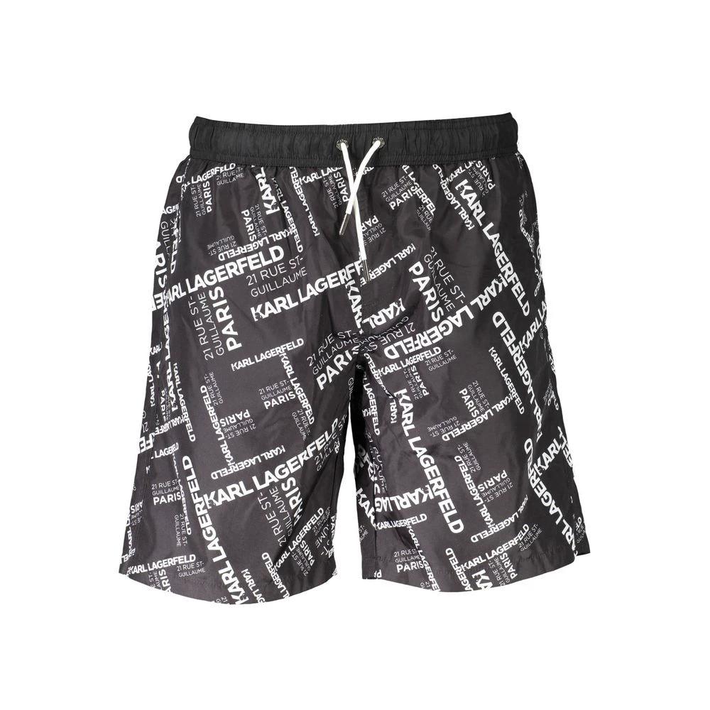 Maillot de bain boxer Karl Lagerfeld Nero en polyester pour homme