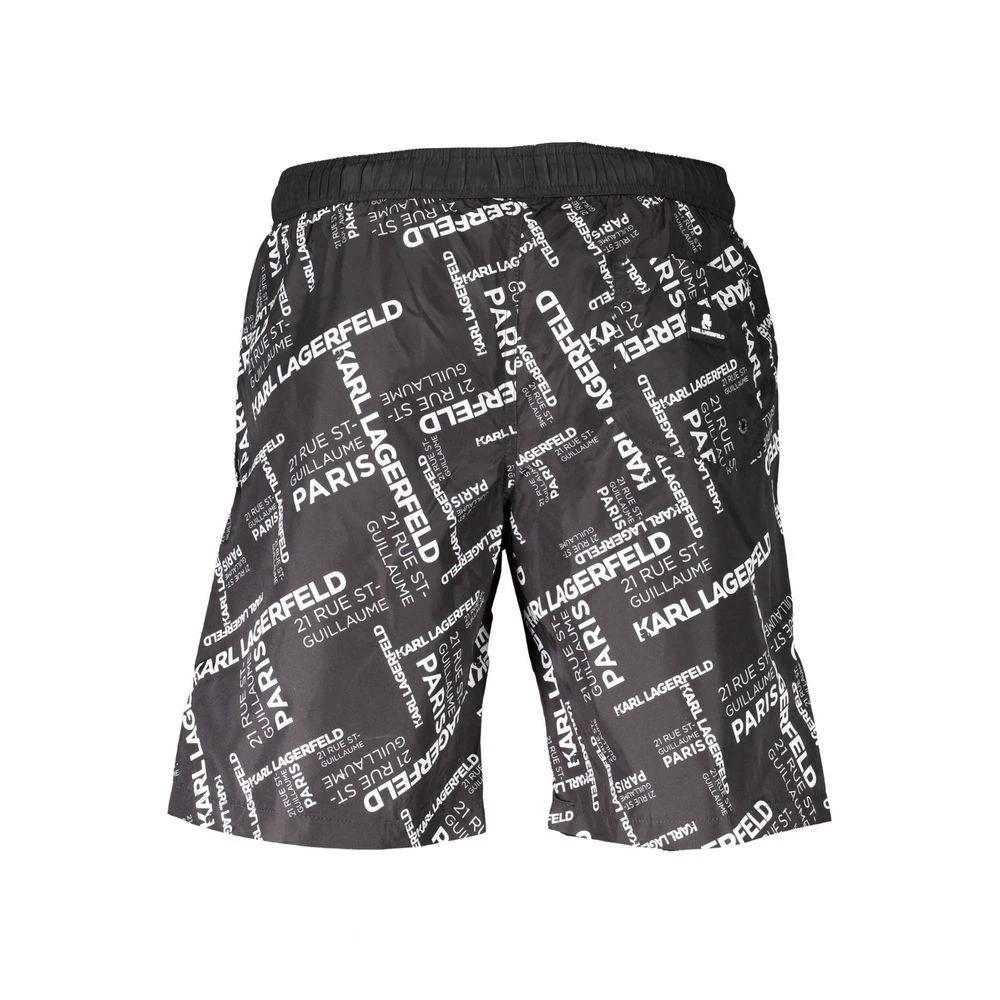 Maillot de bain boxer Karl Lagerfeld Nero en polyester pour homme