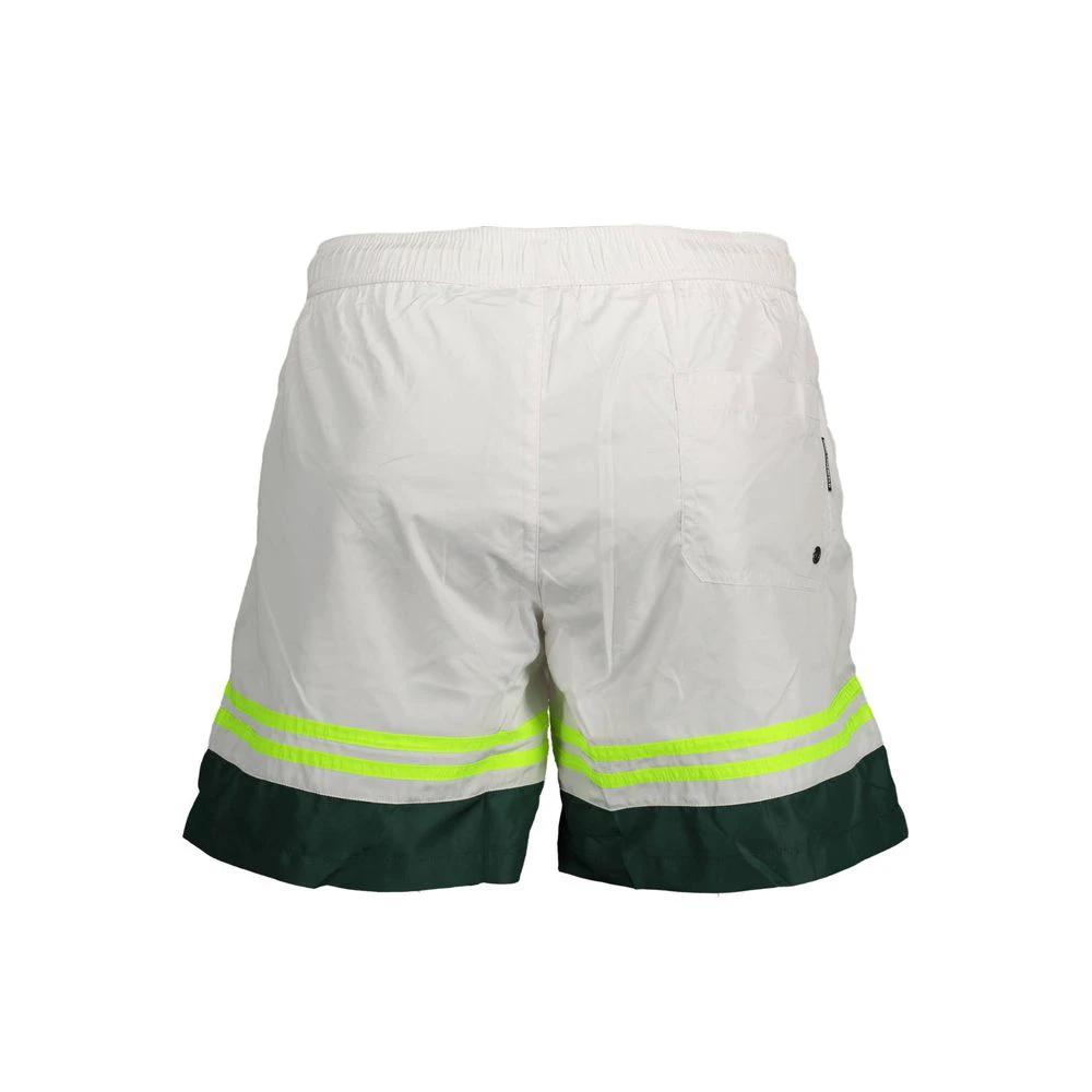 Boxer de bain homme Karl Lagerfeld en polyester blanc