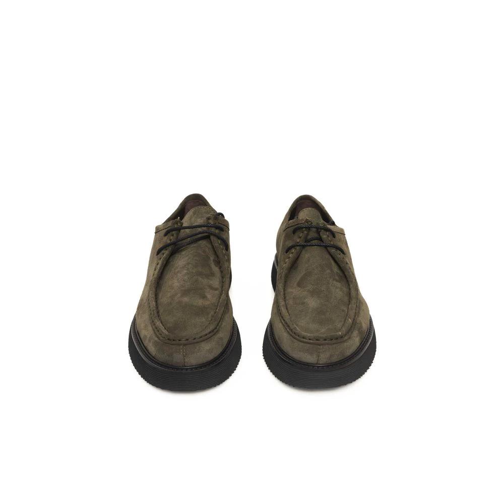 Cerruti 1881 Green Calfskin Men Derby Shoe by Cerruti 1881