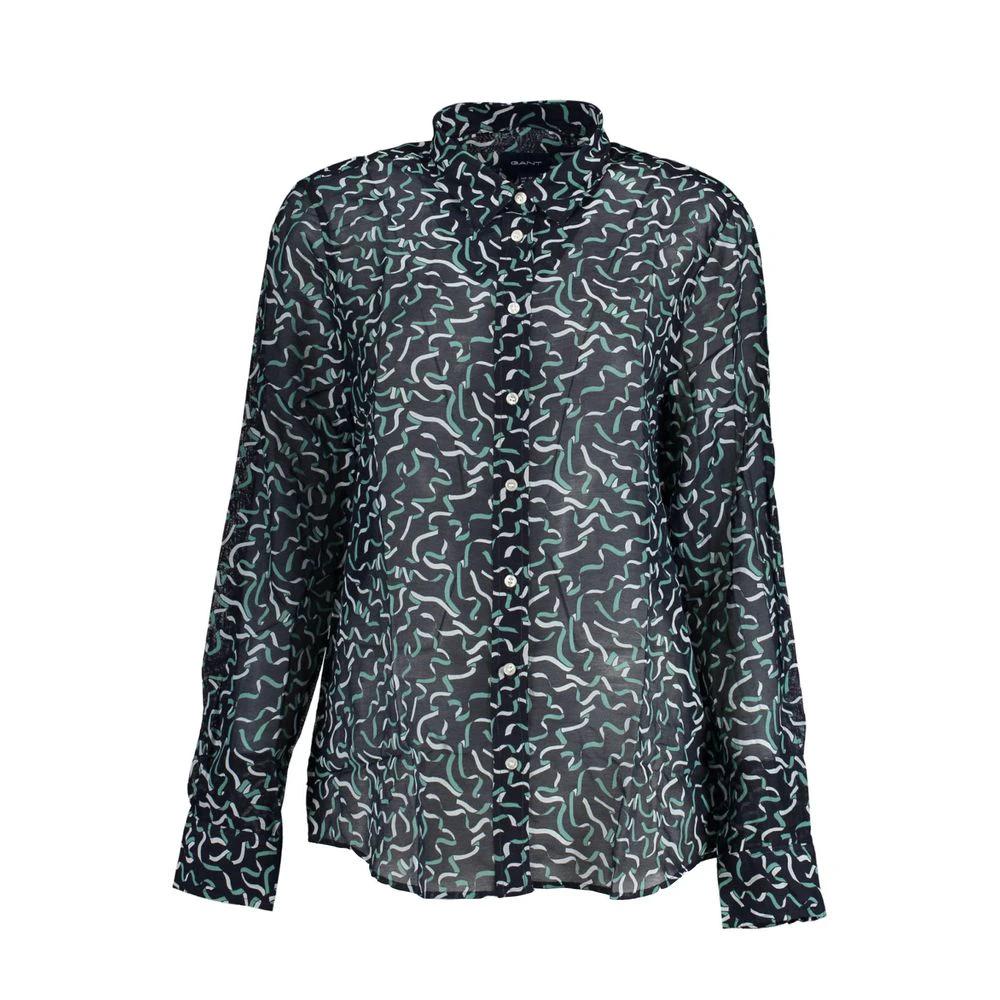 Chemise Gant en coton bleu pour femme