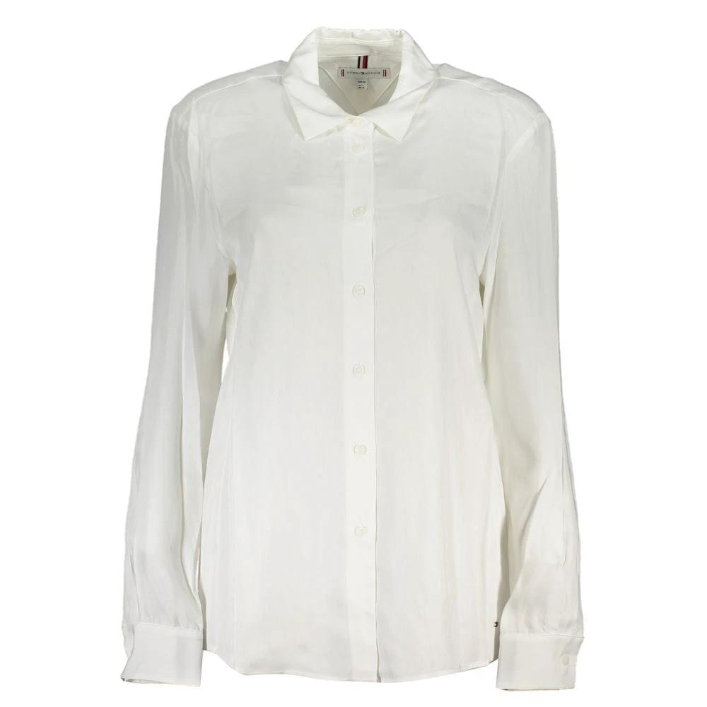 Chemise Tommy Hilfiger Bianco en viscose pour femme