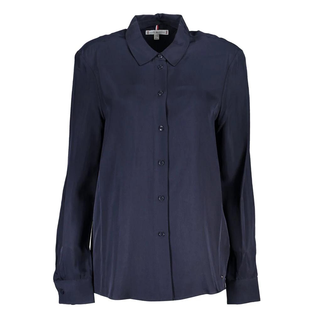 Chemise Tommy Hilfiger bleue en viscose pour femme