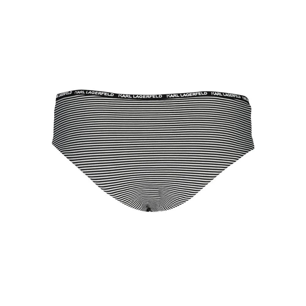Culotte de bain femme en polyamide noir Karl Lagerfeld