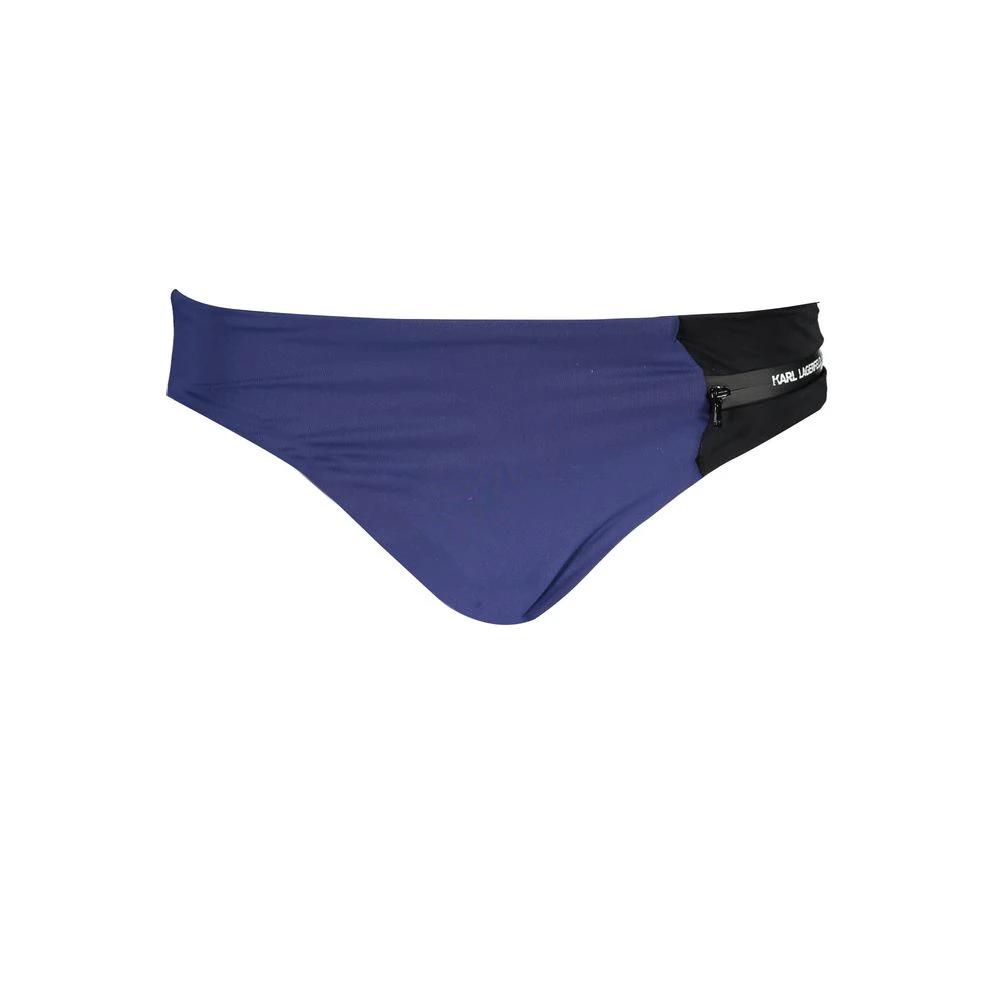 Maillot de bain femme Karl Lagerfeld bleu en polyamide