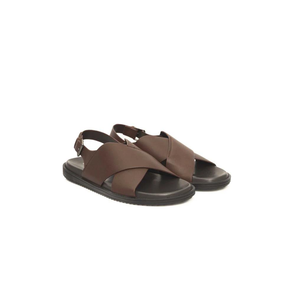 Cerruti 1881 Brown Cowhide Men Sandal by Cerruti 1881