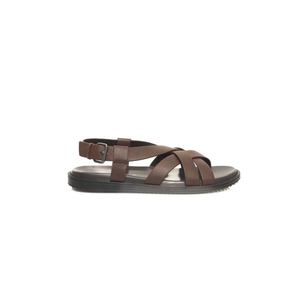 Cerruti 1881 Brown Cowhide Men Sandal by Cerruti 1881