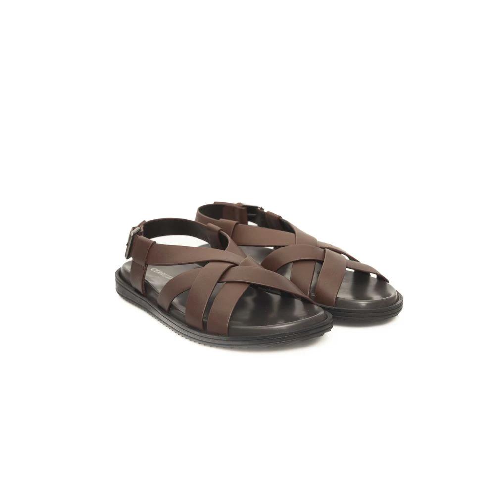 Cerruti 1881 Brown Cowhide Men Sandal by Cerruti 1881