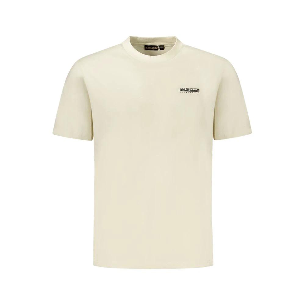 Napapijri Beige Cotton Men T-Shirt