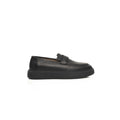Mocassins Cerruti 1881 en cuir noir pour hommes
