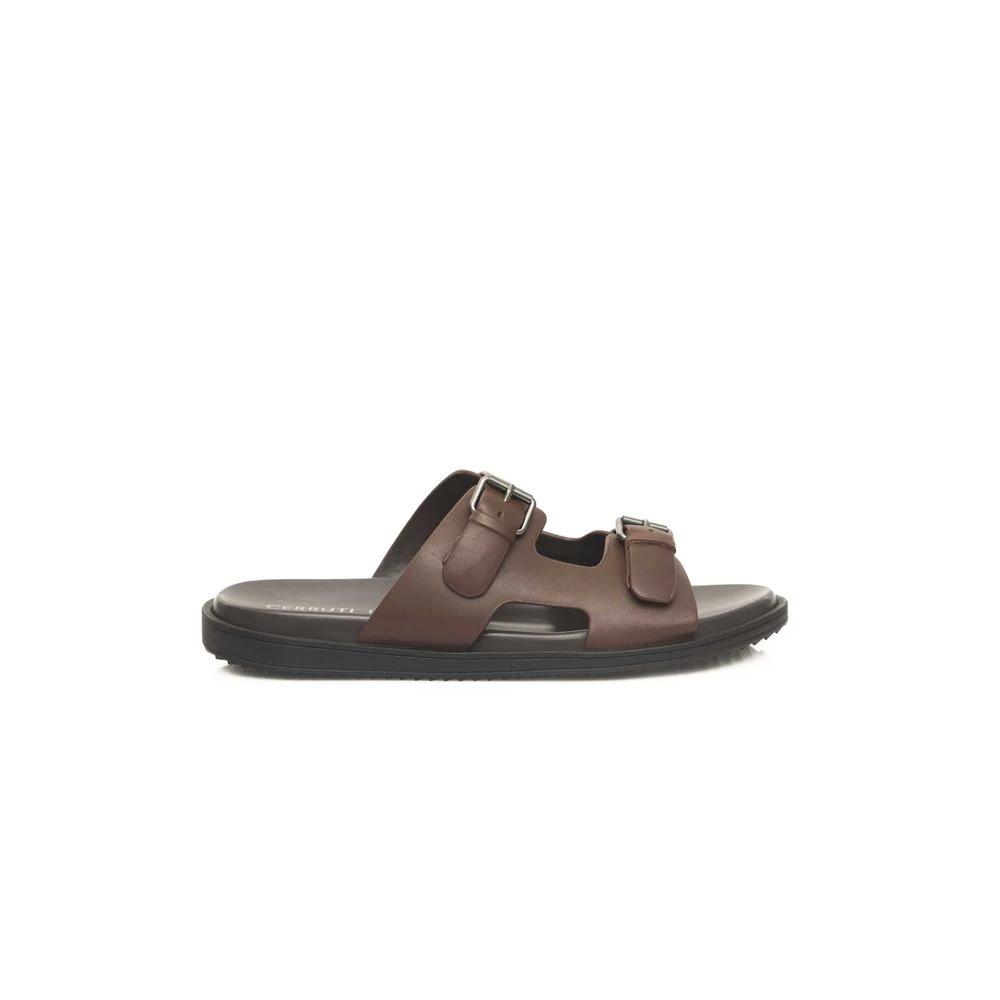 Cerruti 1881 Brown Cowhide Men Sandal by Cerruti 1881