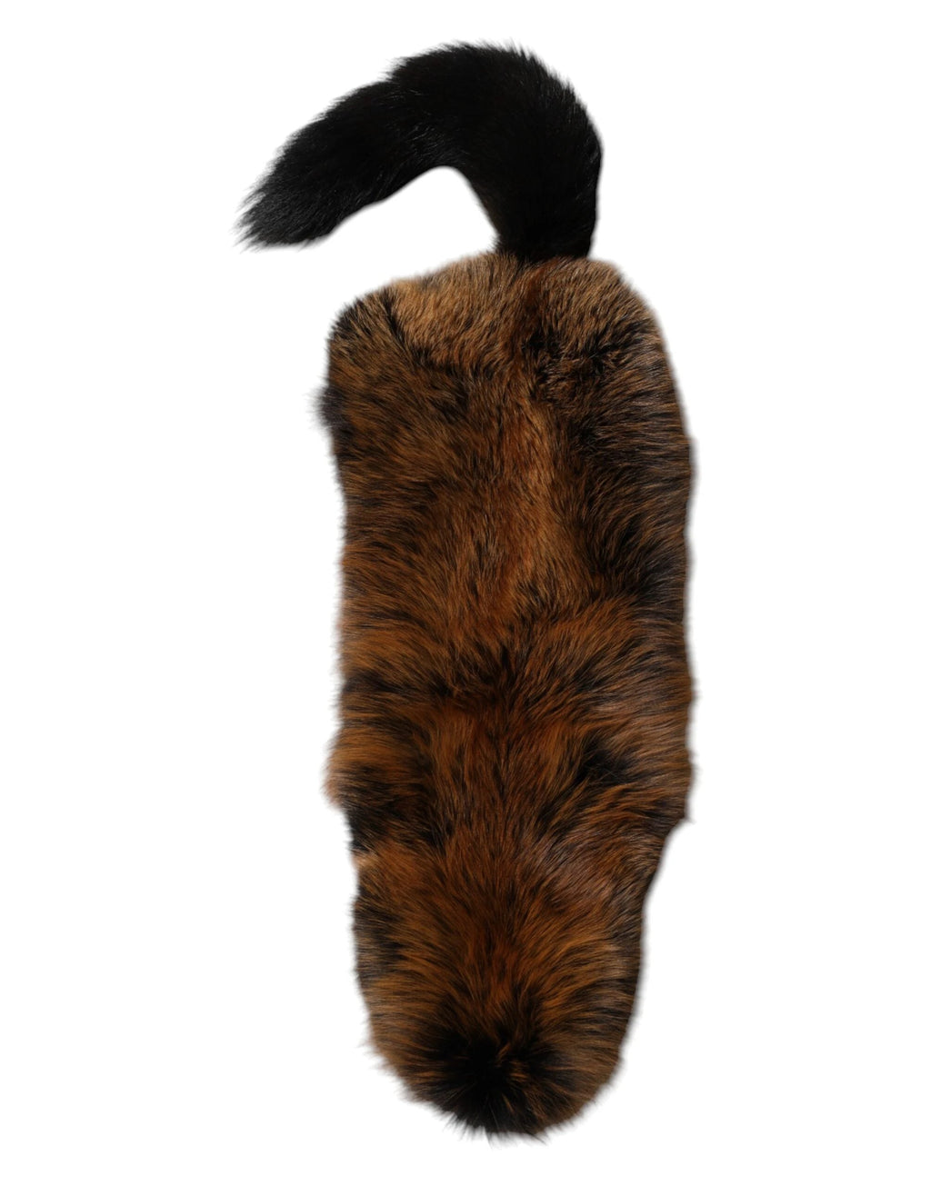 Dolce & Gabbana Brown Red Fox Fur Neck Cashmere Warmer Scarf by Dolce & Gabbana