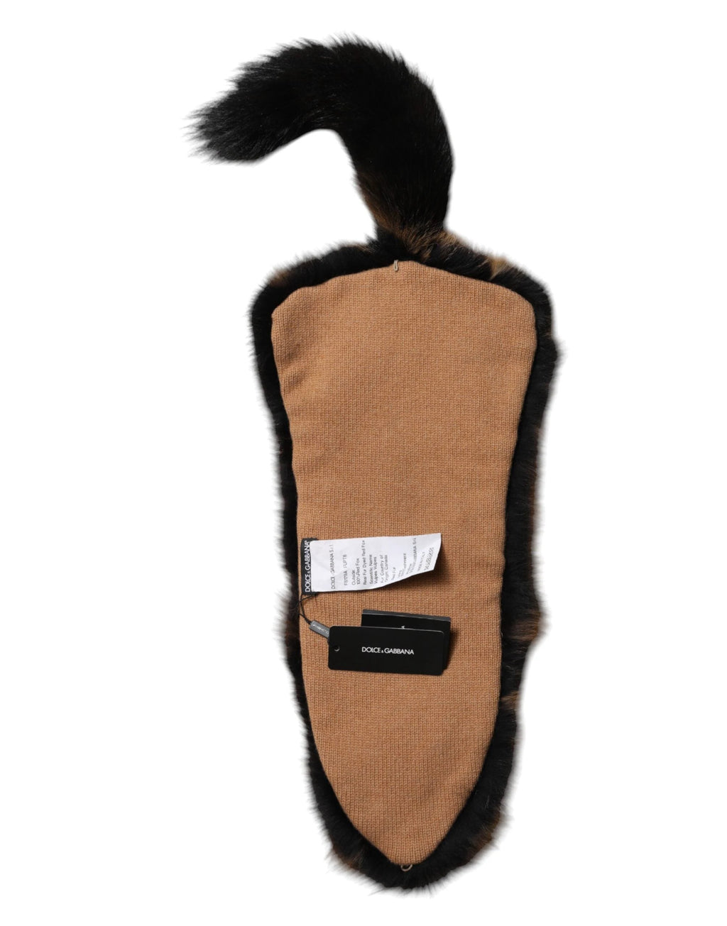 Dolce & Gabbana Brown Red Fox Fur Neck Cashmere Warmer Scarf by Dolce & Gabbana